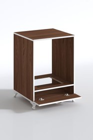 Resim Kenzlife Ankastre Modülü Kabini Krom Cvz Fırın Ocak Dolabı Kapaklı Ayaklı Sabit Tabla 