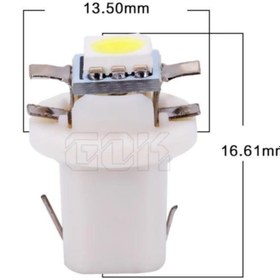 Resim Sentinel Plastik Soketli Mini Gösterge Beyaz Led 12v T5 