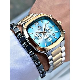 Resim Bentini Saat Kare Kasa Fonksiyonlu Erkek Saati 