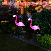 Resim Güneş Enerjili Pembe Flamingo Bahçe Işıkları, Su Geçirmez Açık Dekoratif Kazıklar, Güneş Enerjili Yol Çim Işıkları, Bahçe Veranda Yürüyüş Yolu Sürücü Manzara Noel Dekor Hediyesi, Plastik, Montaj Donanımı ile, Yarı Gömülü Montaj, Açma-Kapama Anahtarı, Çıkarılabilir Kelepçe, Uzaktan Kumanda Yok, 600mAh Nikel Pil, Aksesuar Yok 