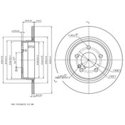 Resim Mga-50627 - Fren Dıskı Mercedes W204-w205 Arka 