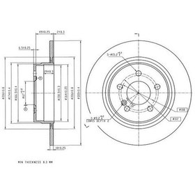 Resim Mga-50627 - Fren Dıskı Mercedes W204-w205 Arka 