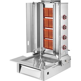 Resim Kutlu 4 Radyan Üstten Motorlu Döner Ocağı 