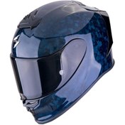 Resim Scorpion Exo R1 Evo Onyx Carbon Air Spor Motosiklet Kaskı Mavi 
