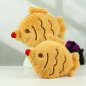 Resim Dzjjna Yeni 1 Adet Dört Inç Iyi Şanslar Karikatür Peluş Oyuncak Bebek Anahtarlık Sevimli Bebek Anahtar Küçük Kolye Seti (Yurt Dışından) 