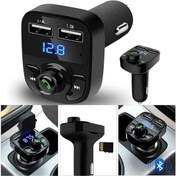 Resim Ganjem Fm Transmitter Cihazı Araç İçi Bluetooth Usb Radyo Müzik Çalma Cihazı Kiti Oto Şarj Araba Aksesuarı 