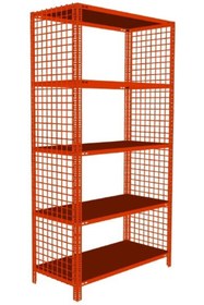 Resim RafBurada 5 Katlı 43x75-150 Cm Renkli Tel Kafes Çelik Raf. Dekoratif Raf 