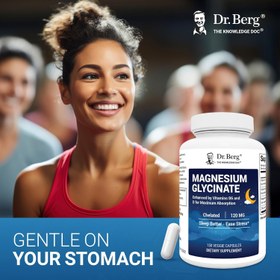 Resim Dr. Berg Maximum Strength 4-in-1 Chelated Magnesium Glycinate D3, B6 & Zinc 150 Caps 
