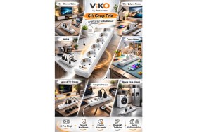 Resim Viko 2-4-6'lı Grup Priz Çocuk Korumalı 