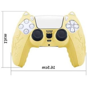 Resim Bosphorusboutique Sony Silikon Şekli Ps5 Mor Kulak Koruyucu Kılıf Kedi Gamepad Kumandası Aksesuarı 