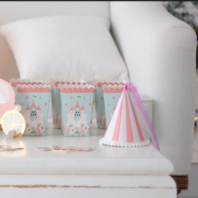 Resim Prenses Şato Temalı Mint Mısır Popcorn Kutusu 8 Adet 