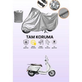 Resim Dokaca Gri Rks Bitter 50 Pro Uyumlu Motosiklet Brandası, Koruyucu Örtü, Motor Branda 