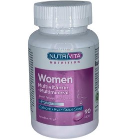 Resim Nutrivita Nutrition Women Multivitamin Multimineral 90 Tablet Probiotic Hidrolize Collagen 
