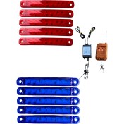 Resim Ekt Uzaktan Kumandalı 9 Ledli 10 Adet Parmak Led Kırmızı Mavi 