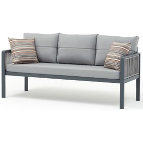 Resim Erinöz Salerno Bahçe Balkon Üçlü Koltuk 