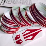 Resim Mega Oto Market 12MM Çift Şerit Yeşil Folyo Yapışkan Bant Araba Gövde Şerit Kaplama 