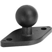 Resim Tenfowee Alüminyum 1 İnç Top Kafa Montaj Tabanı, Amps Delikleri İle Evrensel Elektronik Cihazlar İçin, Dayanıklı Ve Kolay Kurulumlu Cnc İşlenmiş 