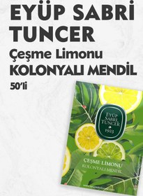Resim Eyüp Sabri Tuncer Çeşme Limonu Kolonyalı Mendil 50'li 