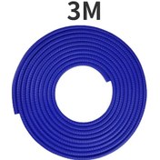 Resim 2/3/5 M Araba Kapı Anti Çarpışma Şerit Çelik Disk Tampon Trim Kenar Çizik 3m-blue Diğer 