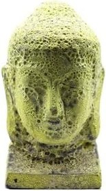 Resim Buddha Heykel Büst Sarı Orta Boy 