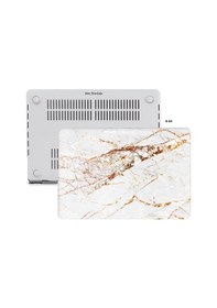 Resim Apple Uyumlu MacBook Air Kılıf HardCase Touch ID A1932 A2179 A2337 Marble10NL 