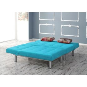 Resim Vipa Relax Mavi Sağ Yataklı Metal Ayaklı Köşe Takımı 