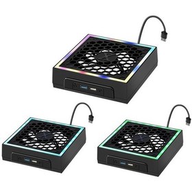 Resim Sones Microsoft Xbox Series X İçin Üstten Renkli Soğutma Fanı, 3 Ayarlanabilir Hız Siyah 