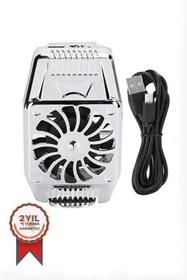 Resim Torima H15 Gümüş Cep Telefonu Soğutucu Taşınabilir Fan 