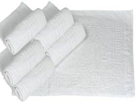 Resim 5 li Otel Ayak Havlusu Bukle Ayak İzli 50x70 Cm Beyaz 12/1 Avs 200 Gr 