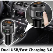 Resim Qc3.0 Hızlı Şarj Usb Müzik Voltaj Algılama Araba Mp3 Çalar Bluetooth Fm Verici,jwcwsq 