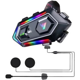 Resim Intercom Mesafeli Ipx6 Suya Dayanıklı Kask Kulaklık Sistemi 