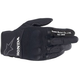 Resim Alpinestars Honda Copper Korumalı Motosiklet Eldiveni Siyah 