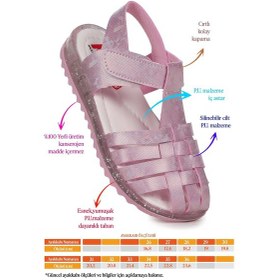 Resim Kiko Kids 2348 Kız Çocuk Sandalet Pembe Pembe 