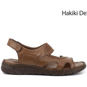 Resim Gönderi(R) Gönderi R Erkek Ceviz Ayarlanabilir Cırt Bantlı Hakiki Deri Sandalet Dyma83242831 Kahverengi 