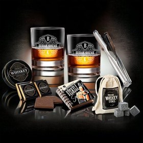 Resim Premium - Erkeğe Orijinal Viski Hediye Seti 