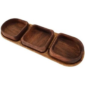 Resim Ahşap Çerezlik Afrika Iroko Ağacı 