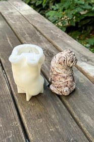 Resim Rufus Concept Pug Köpek Silikon Mum Kalıbı 