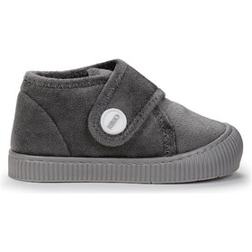 Resim Kiko Kids Petri Günlük Kız Çocuk Ev Okul Kreş Panduf Gri Gri 