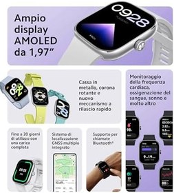 Resim Xiaomi Redmi Watch 4 Akıllı Saat Silver - Gümüs (Xiaomi Türkiye Garantili) - Sesli Görüşme Özellikli 