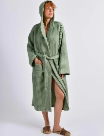 Resim Mint Waffle Gofre Bornoz Çok Renkli 