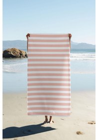 Resim Dijital Baskı Plaj Deniz Havlusu Renkli Çizgi Desenli Peştamal Hvl0071 Renkli 