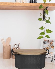 Resim The Mia Prizma Ekmek Saklama Kabı Siyah 40x22x18 Cm Siyah 