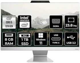 Resim ASUS A3402 i5 1335U 8GB 1TB SSD 23.8" FHD W11H All In One Bilgisayar & Per4 Bellek 