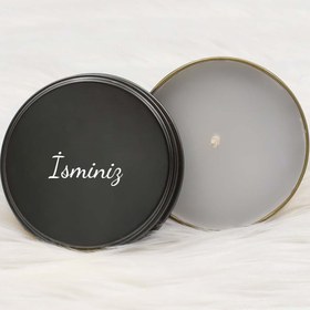 Resim Erkeklere Özel Siyah Metal Kutulu Mum & Avon Black Suede Erkek Parfüm & Siyah Kupa Hediye Seti 