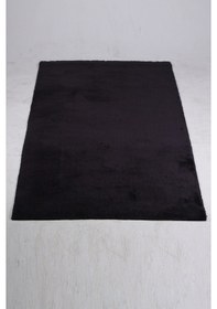 Resim Bonny Home Elite Siyah 80x150 Cm Köşeli Peluş Banyo Paspası Siyah 