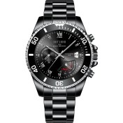 Resim Fsfyb Su Geçirmez Izle Moda Çelik Bant Izle Erkekler Aydınlık Takvim Kuvars Izle (Yurt Dışından) 