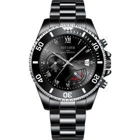 Resim Fsfyb Su Geçirmez Izle Moda Çelik Bant Izle Erkekler Aydınlık Takvim Kuvars Izle (Yurt Dışından) 