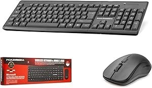 Resim Hadron HD840 Türkçe-Q 1600dpi 2.4Ghz USB Kablosuz Klavye Mouse Set - Siyah 