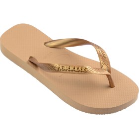 Resim Havaianas 4127244 Top Logo Metallic Parmak Arası Altın Kadın Terlik 