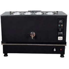 Resim Anka Pro Kompakt Full Otomatik Çay Makinası 4 Demlikli 40 Litre Siyah Elektrikli Doğalgazlı 